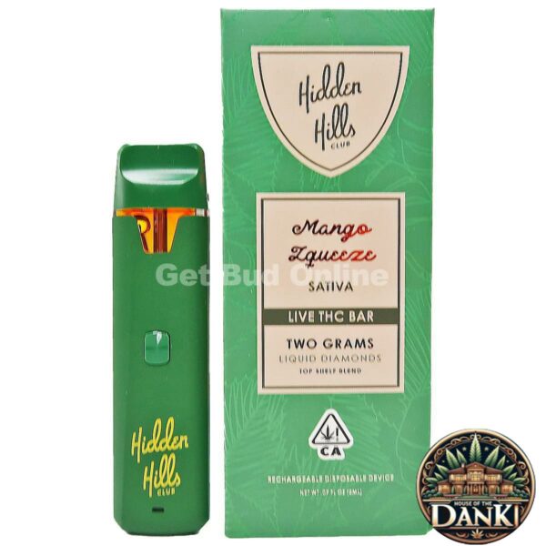 Hidden Hills Club Liquid Diamonds Vape 2g  – Mango Zqueeze