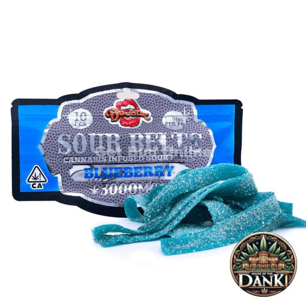 Devour Sour Belts – Blueberry 3000mg