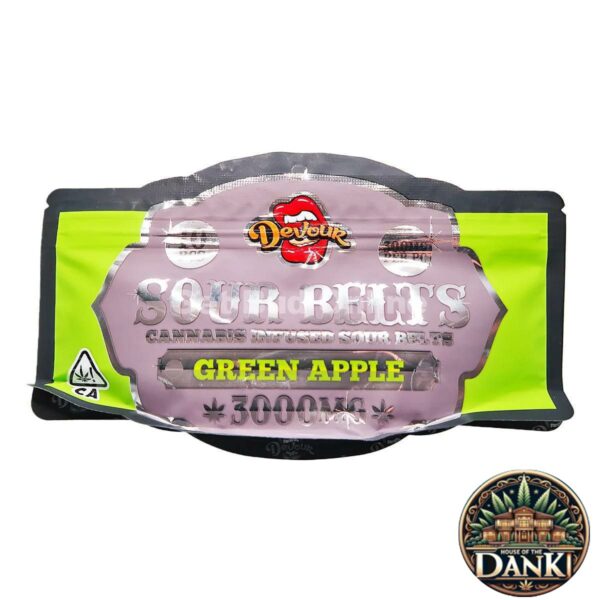 Devour Sour Belts – Sour Apple  3000mg