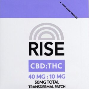 RISE TRANSDERMAL PATCH CBD:THC 40MG:10MG